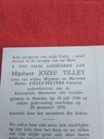 Doodsprentje Jozef Tilley / Hamme 10/7/1910 - 29/12/1976 ( Z.v. Petrus Tilley En Cesarine Peeters ) - Religion & Esotericism