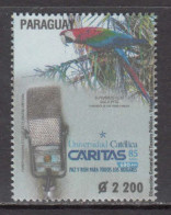 2021 Paraguay CARITAS Catholic Aid Parrots Birds Radio Complete Set Of 1 MNH - Paraguay