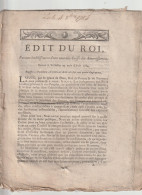 Edit Du Roi : Nouvelle Caisse D'amortissement - Gesetze & Erlasse