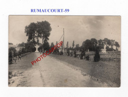 RUMAUCOURT-59-Cimetiere-Tombes-CARTE PHOTO Allemande-GUERRE 14-18-1 WK-MILITARIA-Feldpost- - Cimetières Militaires