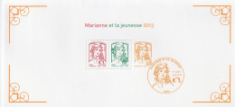 2013 France Bloc Souvenir Type Marianne De Ciappa Et Kawena Marianne De La Jeunesse N°82 Neuf ** - Souvenir Blocks