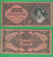 Hungary 1000 Pengo  1945 Ungheria 1000 Pengo - Hongrie