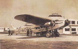 Nostalgia Postcard - An Airliner From The Brotosh Airways Fleet Preparing To Leave Gatwick Airport, May 1935 - VG - Unclassified