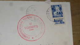 Enveloppe Avec Courrier, Tebessa - Cachet Milit Constantinois ,  Bande Pub Armée De L'air - (1955) ........ ALG-6 - Covers & Documents