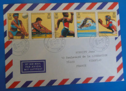 TIMBRES SUR LETTRE   -   JEUX OLYMPIQUE DE 1996  -  CHINE - Cartas & Documentos