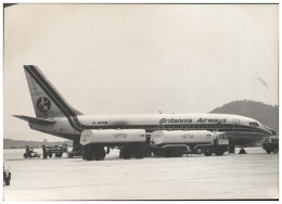 C5847/ Flughafen Ibiza Flugzeug Britannia Airways Foto 21 X 15 Cm 70er Jahre - Sonstige & Ohne Zuordnung