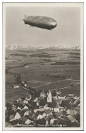 MW25009/ Zeppelin über Dietmannsried Allgäu Foto AK Seltenes Luftbild  Ca. 1935 - Sonstige & Ohne Zuordnung