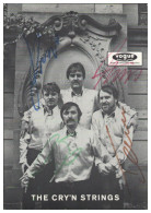 V6218/ The Cry`n Strings  Beat- Popband Autogramm Autogrammkarte 60er Jahre - Autografi