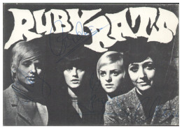 V6224/ The Ruby Rats  Beat- Popband Autogramm Autogrammkarte 60er Jahre - Autografi