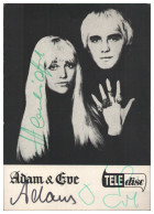 V6242/ Adam & Eve   Autogramm  Autogrammkarte 60er Jahre - Handtekening