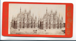 XX19383/ Stereofoto  Duomo Milano Mailand   Foto  G. Sommer, Napoli Ca.1885 - Autres & Non Classés