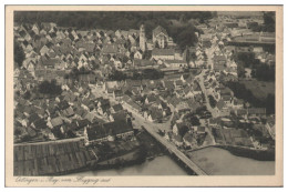 MW25017/ Oettingen  Seltenes Luftbild  Foto AK Ca.1935 - Sonstige & Ohne Zuordnung