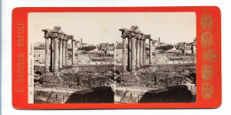 XX19415/ Stereofoto Rom  Foro Romano  Foto  G. Sommer, Napoli Ca.1885 - Andere & Zonder Classificatie