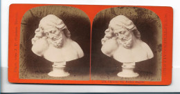 TT0245/ Stereofoto Skulpturen-Gallerie  Christus   J.F.Stiehm, Berlin Ca.1885 - Autres & Non Classés