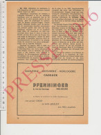 Publicité 1946 Bijouterie Pfenninger Mulhouse 6 Rue Du Sauvage - Non Classés