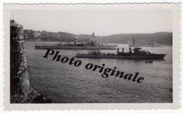 Photo Originale - Bateau Navire De Guerre Cuirassé Destroyer Torpilleur ? - Lieu Et Année à Identifier - Krieg, Militär