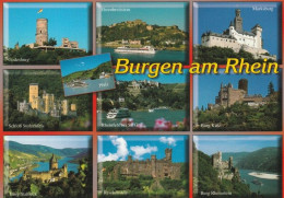 1 AK Germany * Burgen Am Rhein - Godesburg, Schloß Stolzenfels, Marksburg, Burg Katz, Burg Stahleck, Burg Rheinfels - Ruedesheim A. Rh.