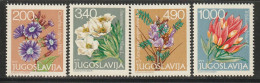 YOUGOSLAVIE- N°1669/72 ** (1979) Fleurs - Neufs