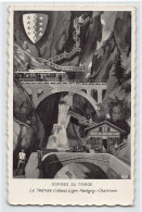 Suisse - Gorges Du Triège (VS) Le Trétien - Ligne Martigny-Chamonix - Timbre Arraché, Voir Scan- Ed. Perrochet 8031 - Sonstige & Ohne Zuordnung