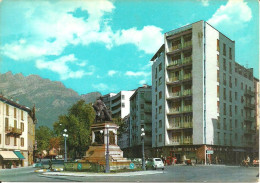 Lecco (Lombardia) Piazza E Monumento A. Manzoni, A. Manzoni Square And Monument, Place Et Monument A. Manzoni - Lecco