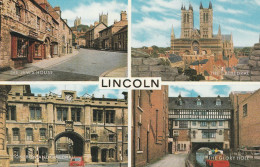 Postcard - Lincoln Four Views - Dated In Pencil Aug 9th 1966  - Very Good - Ohne Zuordnung