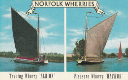 Postcard - Norfolk Wherries - Two Views - Card No.1300003-4000 - Very Good - Unclassified