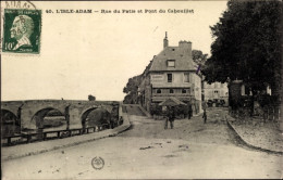 CPA Isle Adam Val D'Oise, Rue Du Patis, Pont Du Cabouillet - Andere & Zonder Classificatie