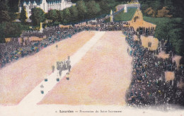 Procession Du Saint Sacrement CP Vierge Origine 1927 (google Lens) - Lourdes