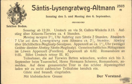 11853187 Kreuzlingen TG Sektion Bodan Sektionstour Saentis Lysengratweg Altmann  - Sonstige & Ohne Zuordnung