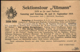 11853186 Kreuzlingen TG Sektion Bodan Sektionstour Altmann Einladung Kreuzlingen - Autres & Non Classés