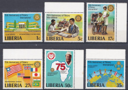 Libéria 1979 NMH ** 75e Anniversaire Du Rotary International (A3) - Liberia