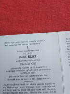 Doodsprentje René Smet / Hamme 15/3/1910 - 20/6/1987 ( Clarisse Ost ) - Religione & Esoterismo