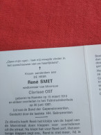 Doodsprentje René Smet / Hamme 15/3/1910 - 20/6/1987 ( Clarisse Ost ) - Religión & Esoterismo