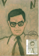 30908 - Carte Maximum - Portugal - Açores - Retrato De Vitorino Nemésio Por António Dacosta - Escritor Writer Écrivain - Maximum Cards & Covers