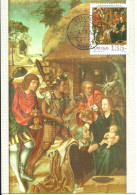 30914 - Carte Maximum - Portugal - Arte Descobrimentos - Adoração Reis Magos 1500 - Museu Grão Vasco Viseu - Tarjetas – Máximo