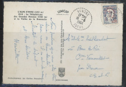 38- VENOSC-BUREAU DE DISTRIBUTION -N°1282 / CP -Obl CàD TYPE B7 - DU 16-8-1964- FRAPPE TTB - 1961-....