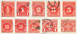 USA 1930 Full Set Of Ten Postage Dues Used - Gebraucht