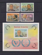 SAINT LUCIA    1981   International  Year  Of  Disabled    Set  Of  4  +  Sheetlet     MNH - St.Lucia (1979-...)