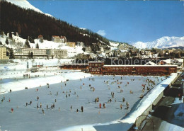 11852607 Davos GR Mit Eisbahn Rhaetikonkette Davos Platz - Autres & Non Classés