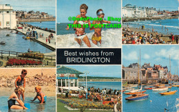 R421523 Best Wishes From Bridlington. Color Gloss View Series. Bamforth. 1976. M - World