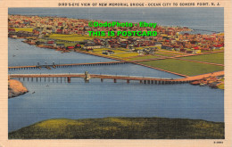 R421524 Birds Eye View Of New Memorial Bridge. Ocean City To Somers Point. N. J - World
