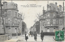 VERNON Entrée De La Ville Par Le Pont Et La Rue D' Albuféra - Vernon