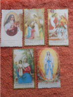 5 Image Pieuse Religieuse Holy Card Offert Par Usines De Roubaix Oedenkoven Antwerpen - Images Religieuses