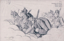 Pierre Châtillon Illustrateur, Guerre 1914-18, Permission De Chanter (783) Pli D'angle - Umoristiche