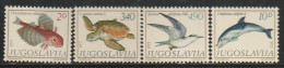 YOUGOSLAVIE- N°1717/20 ** (1980) Faune - Unused Stamps