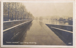 C. P. A. : 75 : PARIS INONDE : Ligne D'Orsay Austerlitz - De Overstroming Van 1910