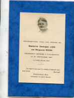 29  . PLOUGASNOU  ,  Madame  Georges  - LOIN  . - Todesanzeige