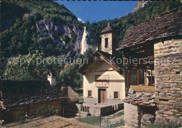 11851936 Foroglio Val Bavona Wasserfall Kirche Foroglio Val Bavona - Sonstige & Ohne Zuordnung