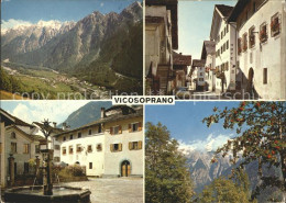 11851837 Vicosoprano Brunnen Hotel Strassenansicht Alpen Vicosoprano - Sonstige & Ohne Zuordnung