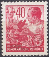 Allemagne RDA - DDR MH Impression Lithographique Du Plan Quinquennal De 1953 (H38) - Ungebraucht